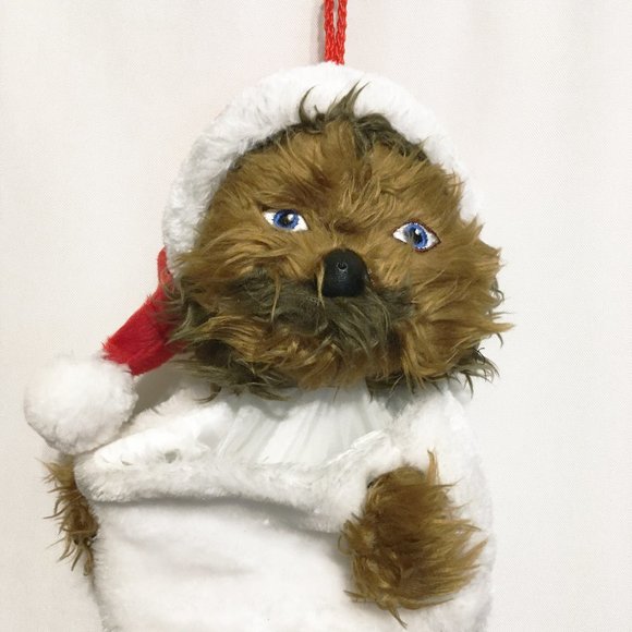 Kurt Adler Star Wars Chewbacca Plush Head Stocking, 20-Inch - Picture 2 of 3